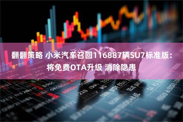 翻翻策略 小米汽车召回116887辆SU7标准版：将免费OTA升级 消除隐患